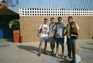 Jorge, Sergio, Pedro, Juan y Rocio Malaga 2000